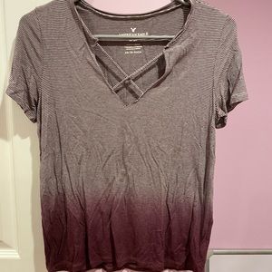 American Eagle Stripped Tee